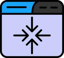 Minimize Vector Icon Design