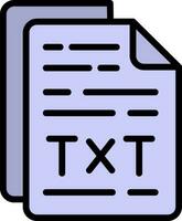 Txt File Vector Icon Design