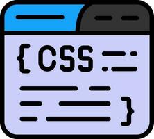 Css Coding Vector Icon Design