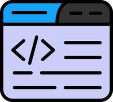 Web Coding Vector Icon Design