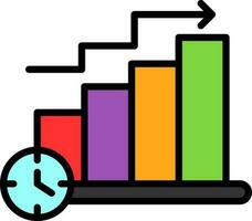 Bar Chart Vector Icon Design