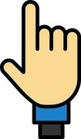 Two Fingers Vector Icon Design