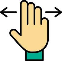 Swipe Vector Icon Design