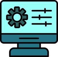 Web Management Vector Icon Design