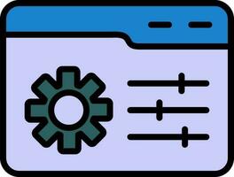 Web Management Vector Icon Design