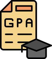 gpa vector icono diseño