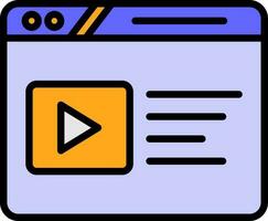 Video Web Vector Icon Design