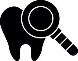 diseño de icono de vector de chequeo dental