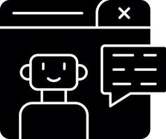 Chatbot Vector Icon Design