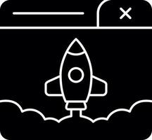 Rocket Launch Vector Icon Design