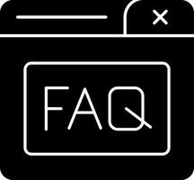 Faq Vector Icon Design