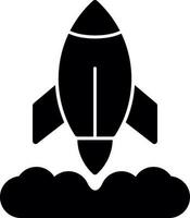 Rocket Launch Vector Icon Design