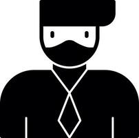 Face Mask Vector Icon Design