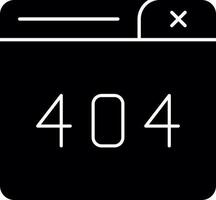 Diseño de icono de vector de error 404