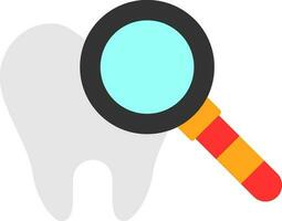 diseño de icono de vector de chequeo dental