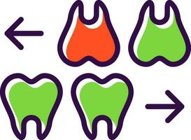 dientes vector icono diseño