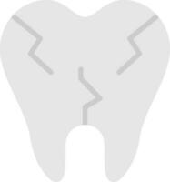 Broken Tooth Vector Icon Design