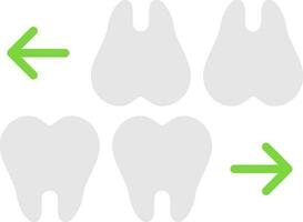 dientes vector icono diseño