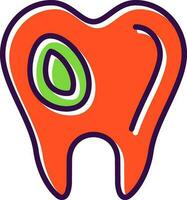 caries vector icono diseño