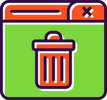 Trash Can Vector Icon Design