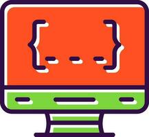 diseño de icono de vector de programación