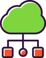 Cloud Computing Vector Icon Design