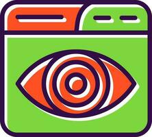 diseño de icono de vector de ojo