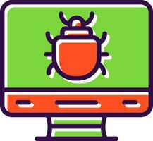 Computer Bug Vector Icon Design