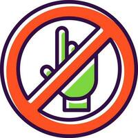 Do Not Touch Vector Icon Design