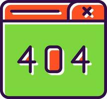 404 Error Vector Icon Design