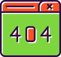 404 Error Vector Icon Design