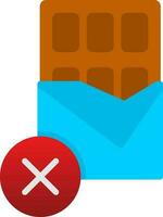 No Chocolate Vector Icon Design