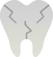 Broken Tooth Vector Icon Design