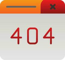 404 Error Vector Icon Design