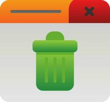 Trash Can Vector Icon Design