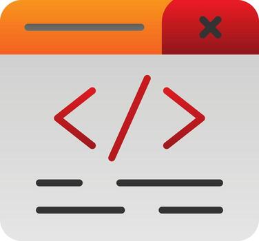 diseño de icono de vector de programación web