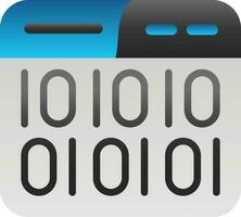 Binary Code Vector Icon Design