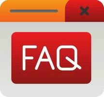 Faq Vector Icon Design