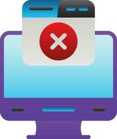 Cancel Vector Icon Design