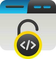 Unsecured Vector Icon Design