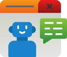 Chatbot Vector Icon Design