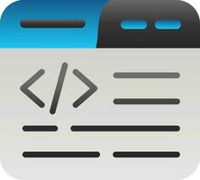 Web Coding Vector Icon Design