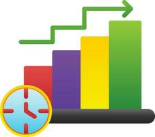 Bar Chart Vector Icon Design