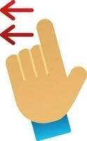 Swipe Left Vector Icon Design