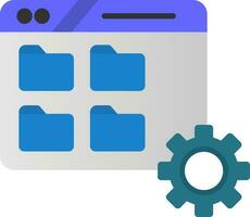 Folder Management Vector Icon Design