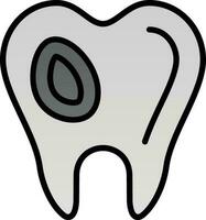 Caries Vector Icon Design