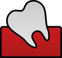 Wisdom Tooth Vector Icon Design