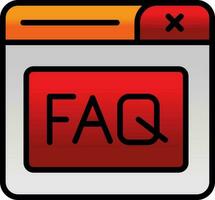 Faq Vector Icon Design