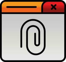 Atachment Vector Icon Design