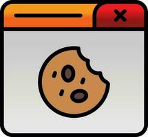 diseño de icono de vector de galletas